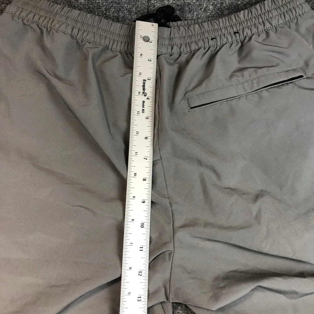 Banana Republic Mens Gray‎ Drawstring Waist Nylon Athletic Shorts Size Medium